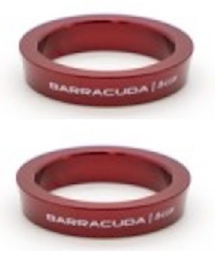 Red ergal inserts for footrest - red,