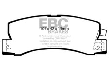 EBC Yellowstuff Rear Brake Pads for Toyota Celica 2.0 GT (ST182) (89 > 93)