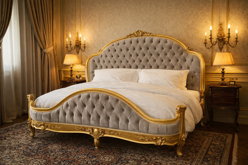Bedframe antique french - bedframe, louis