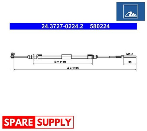 Cable parking brake - cable,, for