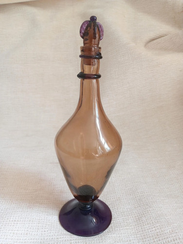 Genie teardrop decanter brown - teardrop, decanter,