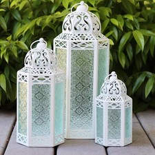 Moroccan Candle Lanterns Set