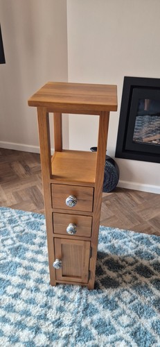 Corner cupboard slim oak open - cupboard,,