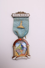 Masonic enamel founder jewel