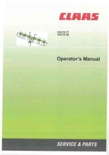 Claas Hay Tedder Volto 77 & 58 Operators Manual