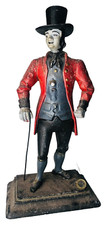 Clock Seller Figure Metal