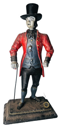 Clock seller figure metal - clock,