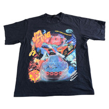 Casper Masi Lil Uzi T-Shirt Streetwear Graphic Print Retro Black Mens XL