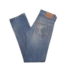 LEVIS 523 Jeans Regular Fit Blue Denim Trousers Mens W30 L34