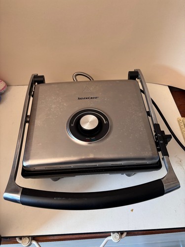 Silver crest panini press - silver,