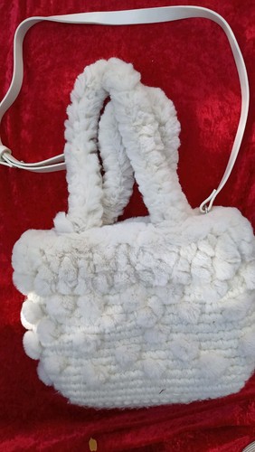 Zara fur white handbag - zara,