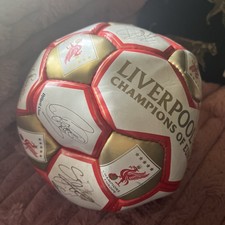 Rare Printed Signed Liverpool Fc Football Ball Champions Of Europe 2005 Istanbul