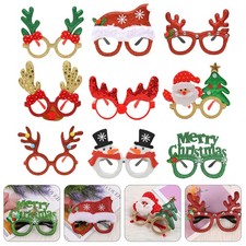  9 Pairs Christmas Glasses Child Snowman Flame Costume Eyeglasses