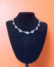Vintage 1920s Marcasite Link Necklace. Sustainable Jewellery. Gift Wrapped.