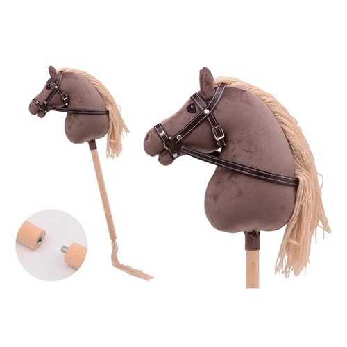 Toy hobby horse with bridle - toy,