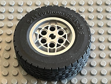 LEGO TECHNIC Metallic Silver wheel with Tire 62.4 x 20 S ref 32020c01 8285