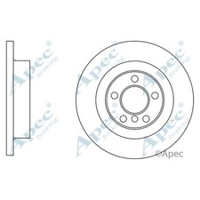 2x Brake Discs Solid For Mini