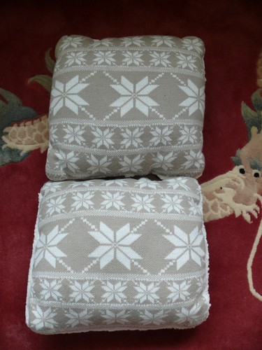 Two small decorative pillows - two,