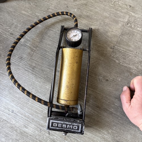 Desmo vintage foot pump gold - desmo,