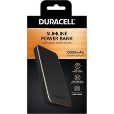Duracell Power Bank 10,000mAh Portable Mobile Battery Charger USB-C & USB-A