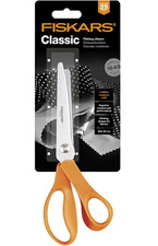 Fiskars Classic 23cm Pinking Shears - Orange (1005130) - Zig Zag Fabric Scissors