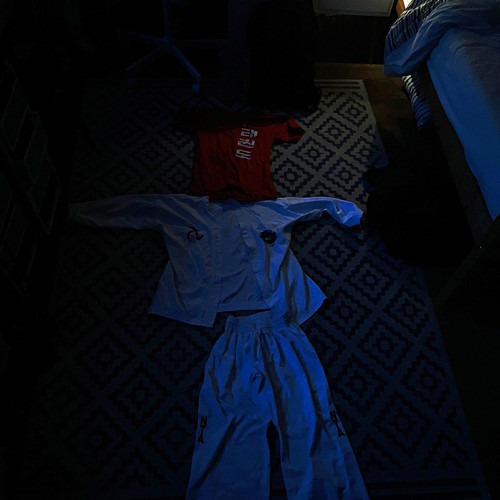 White taekwondo dobok - dobok, uniform