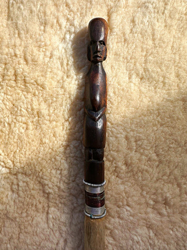 Antique carved african fly - antique,