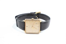 9K Gold Bueche Girod Square Case Watch Automatic Working