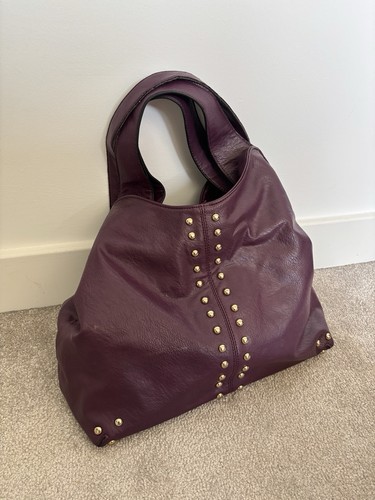 Vintage purple studded handbag