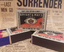 WW2 home front matchbox -