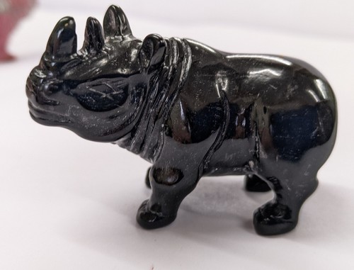 Rhino hand carved gemstone - hand,