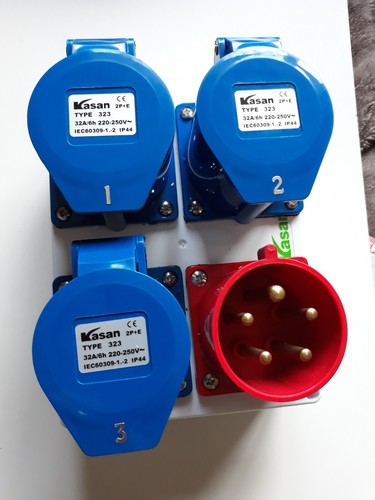 32amp inlet plug - , 3-phase