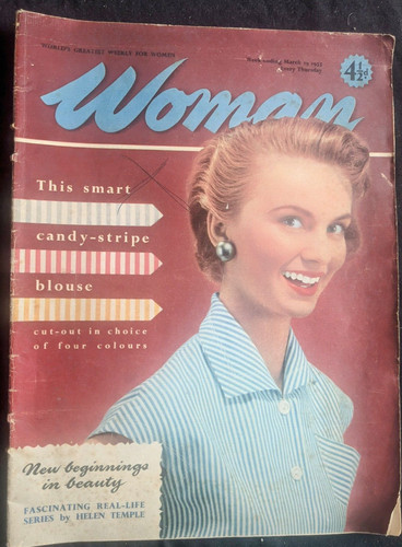 Woman magazine march 1955 - magazine.,