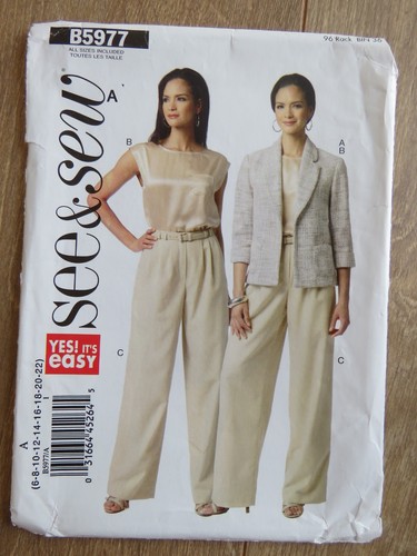 Butterick b5977 sewing pattern - b5977,