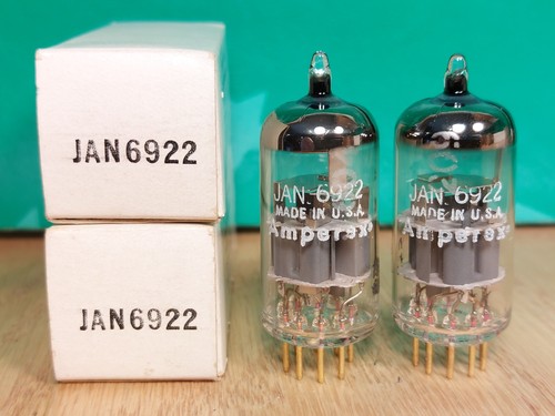 Pair amperex jan 6922 - jan, e88cc