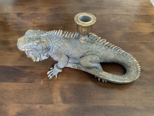 Aged patina style iguana - patina,
