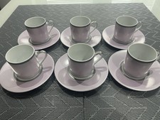 Guy Degrenne Set of Espresso Cups and Saucers. Excellent Condition Never Used