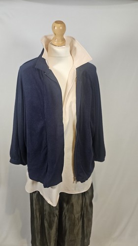 Masai navy soft knit zip - masai,