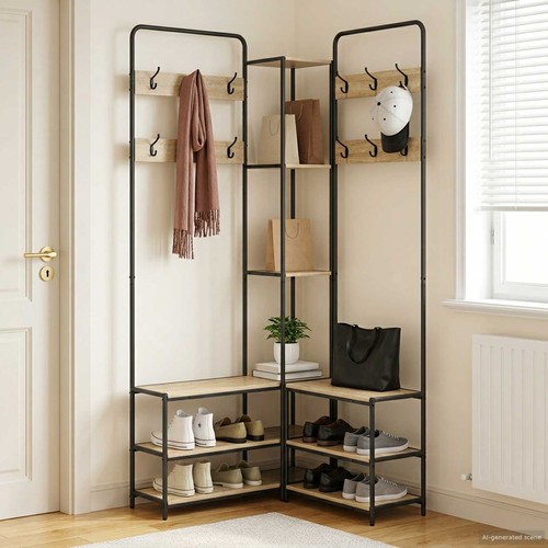 Vidaxl coat stand with shoes - vidaxl,