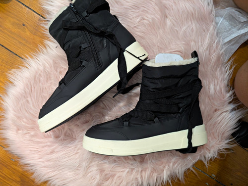 Women black white faux - tu, black/white