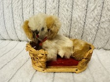 Rare Real Fur DOG FIGURE Dolls