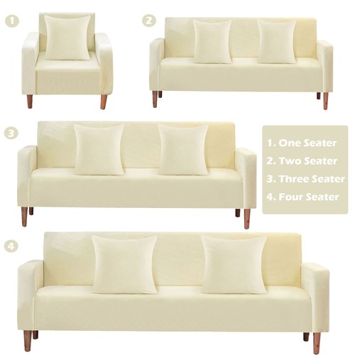 Velvet stretch sofa cover - stretch,