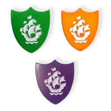 GREEN, ORANGE & PURPLE BLUE