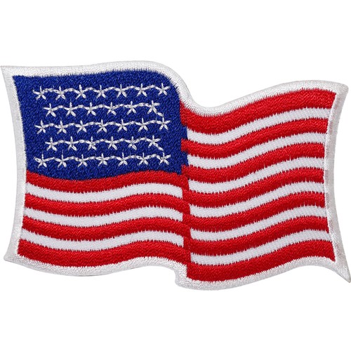Usa flag embroidered iron - embroidered, /