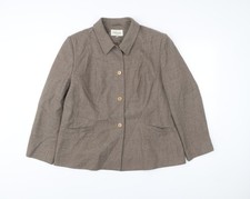 Eastex Women’s Beige Wool Blend Blazer Jacket Size 18