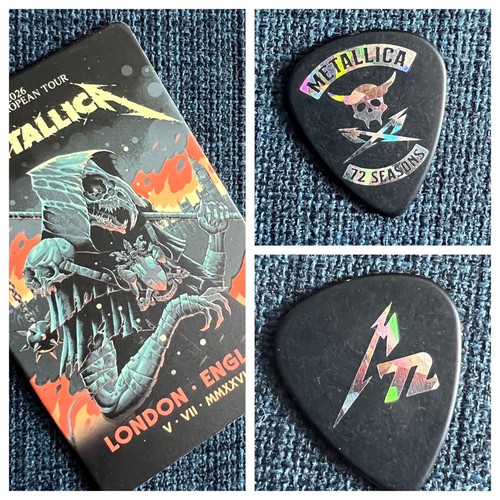 Metallica guitar pick and fan - metallica,