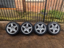 JAGUAR S-TYPE X200 SET OF 4 18" ZEUS ALLOY WHEELS WITH TYRES 2R83-1007-EB