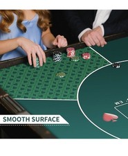 Green Square Poker Mat Texas Hold'em Poker Rubber Mat 60cmx60cm