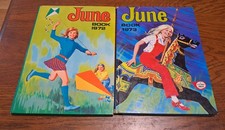 X2 Vintage, JUNE  Annuals  1972 and 1973, Hardbacks. .IPC Magazines Ltd.