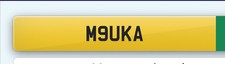 M9 UKA Number Plate Cherished
